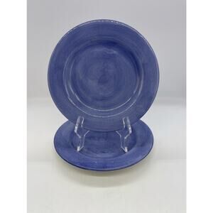 Sakura Provence Earthenware Purple Set of 2 Salad Plates 8"